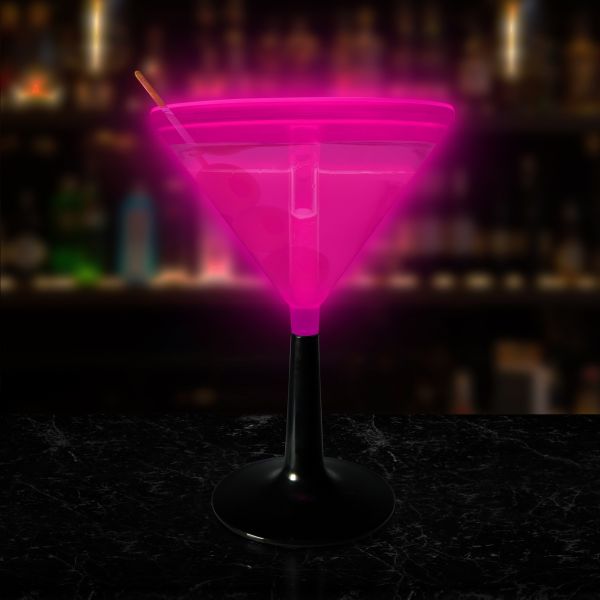 Glow 9 oz Martini Glasses (Per 4 pack)